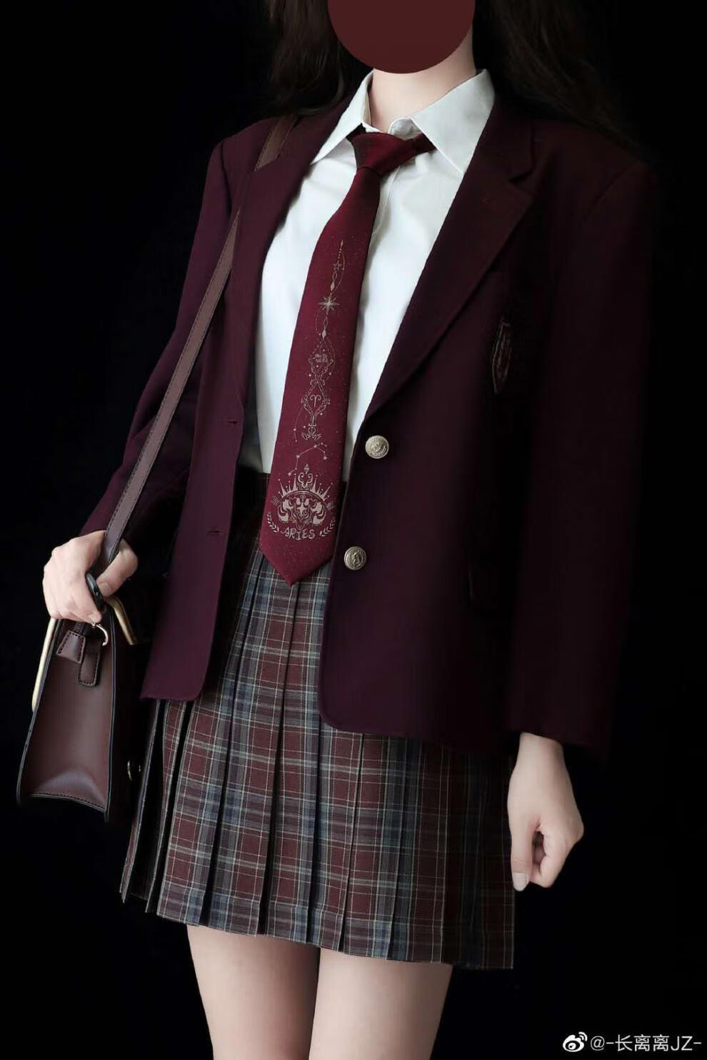 潘特维拉十二星座系列jkdk制服领带西式衬衫暗纹帅气鸟金牛座黑金简装