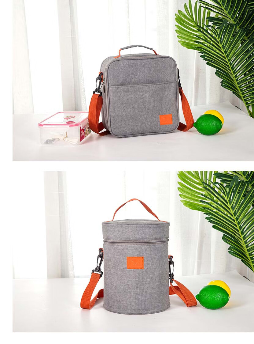 yimi 潮流牛津布保温包保冷餐包单肩斜挎午餐便当包收纳袋冰包 手