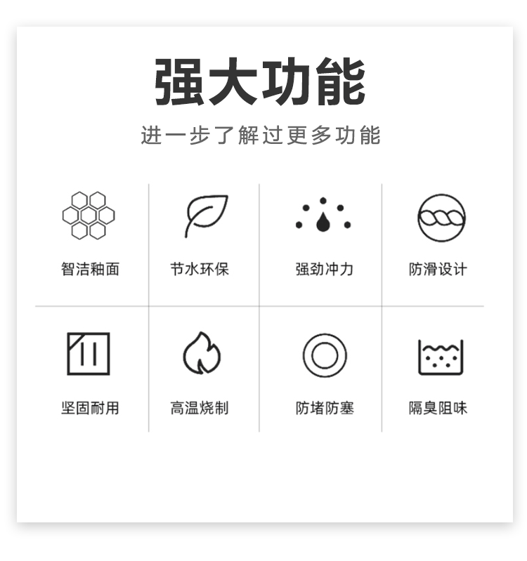 东鹏蹲便器家用蹲坑式冲水箱整套装防臭大便器工程酒店蹲厕便池 单购b