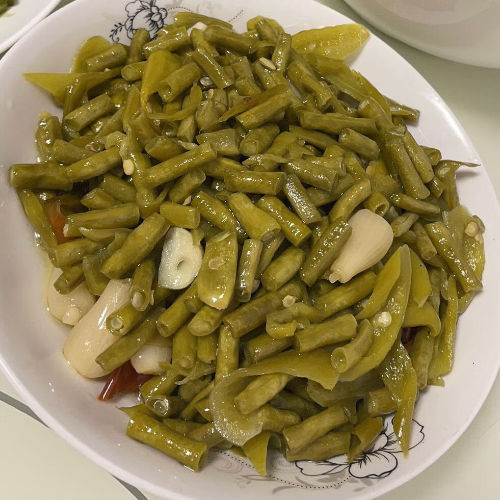 湖北羅田土特產下飯菜鹹菜農家純手工醃製葉菜開胃菜袋裝香油辣椒塊缸