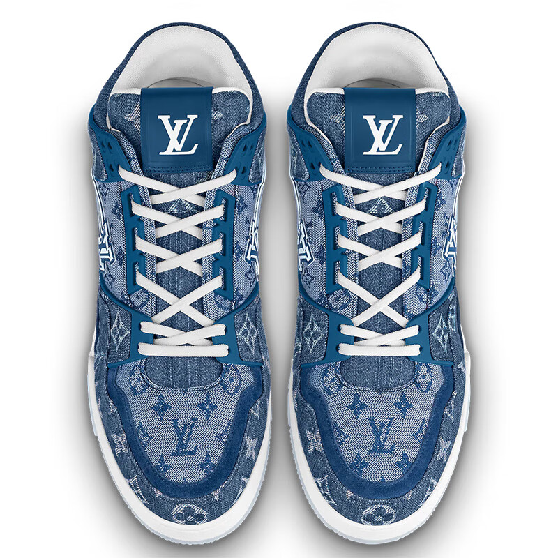 louisvuitton路易威登男士鞋靴lvtrainer运动鞋篮球鞋monogram丹宁布