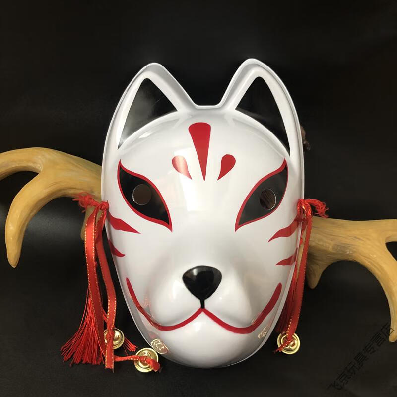 抖音暗部和风萤火狐狸面具全脸猫cos中国风古风pvc圣诞儿童男 b款