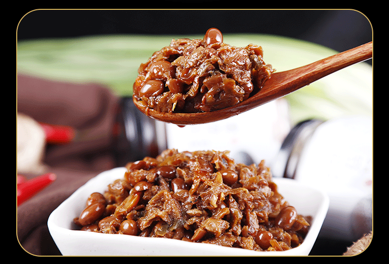 河南商丘特产名吃宋州酱豆酱豆子微辣香辣夹馍酱豆酱菜拌饭酱西瓜酱豆