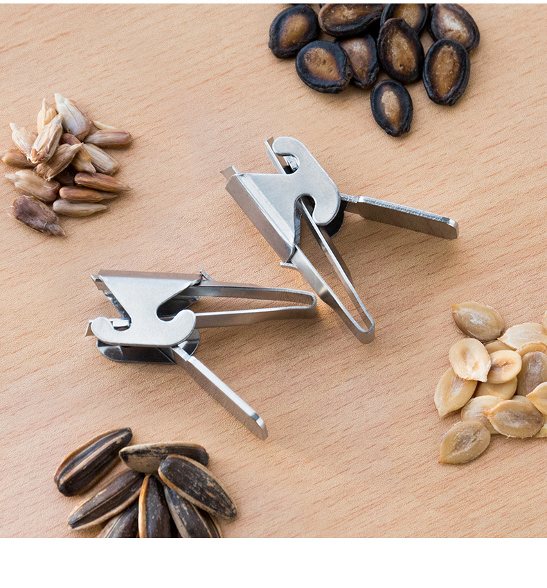 嗑瓜子神器不锈钢瓜子钳瓜子夹剥瓜子西瓜子花生去壳神器松子钳坚果开