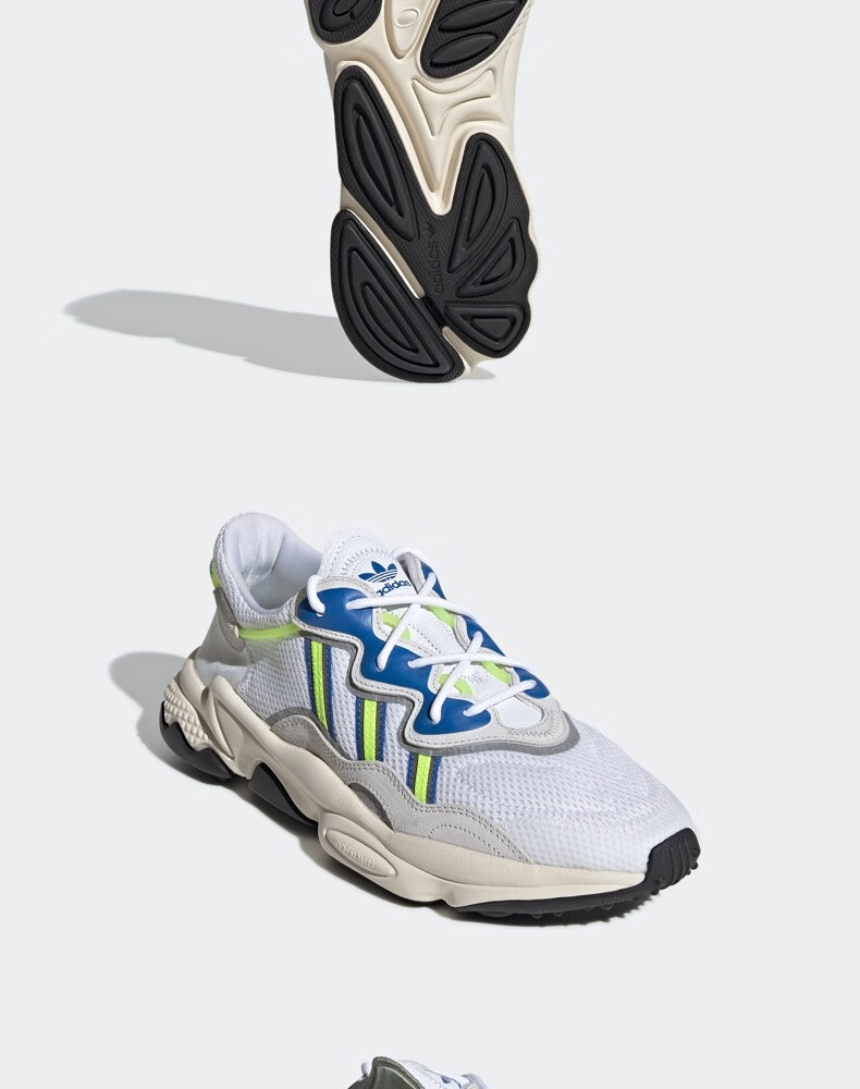 阿迪达斯官网 adidas 三叶草 ozweego男子经典运动鞋 ee7009 白/一度
