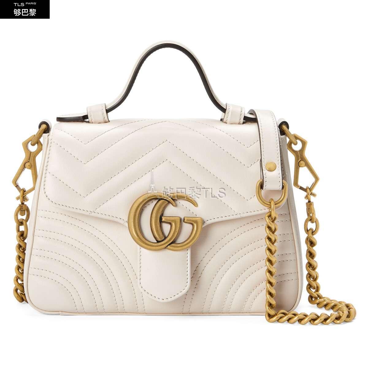 gucci古驰 21春夏 女士 gg marmont系列迷你手提包 547260 dtdit 6433