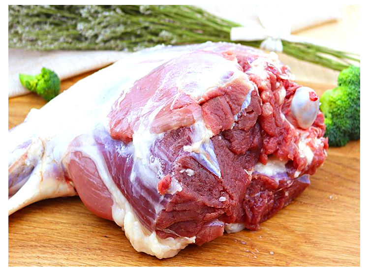 去骨羊后腿肉内蒙古草原散养现杀新鲜羊肉羔羊肉烧烤火锅食材姒桀羊