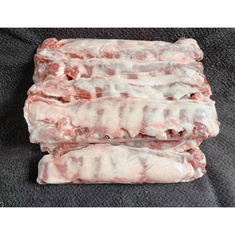 新鲜冷冻猪油边肉 护心肉 猪边肋条 猪肉东北大油边20斤 烧烤食材