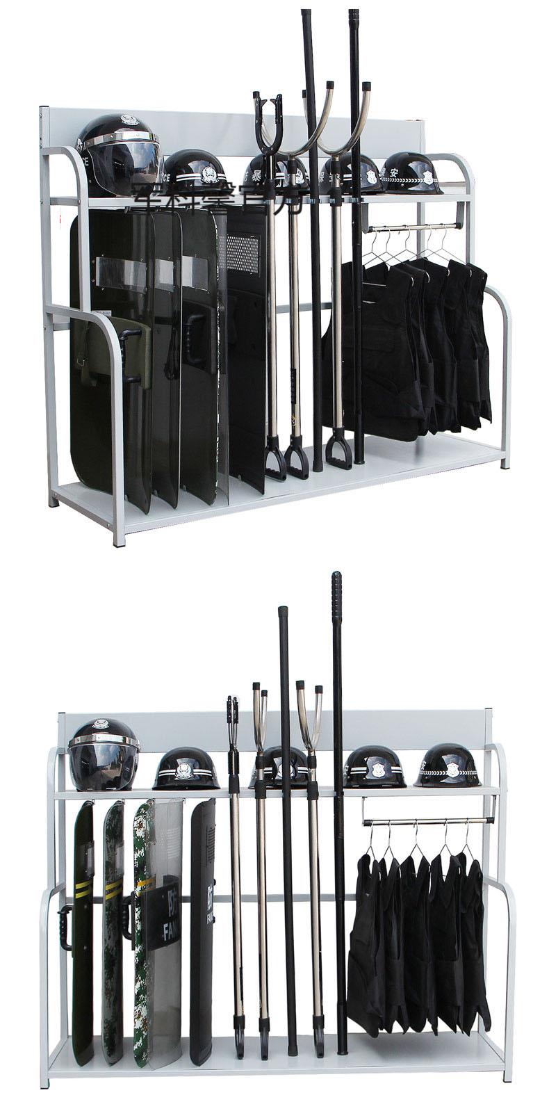 防暴架子器材安防装备保安器材专用柜钢叉盾牌防刺服安防器材柜组合