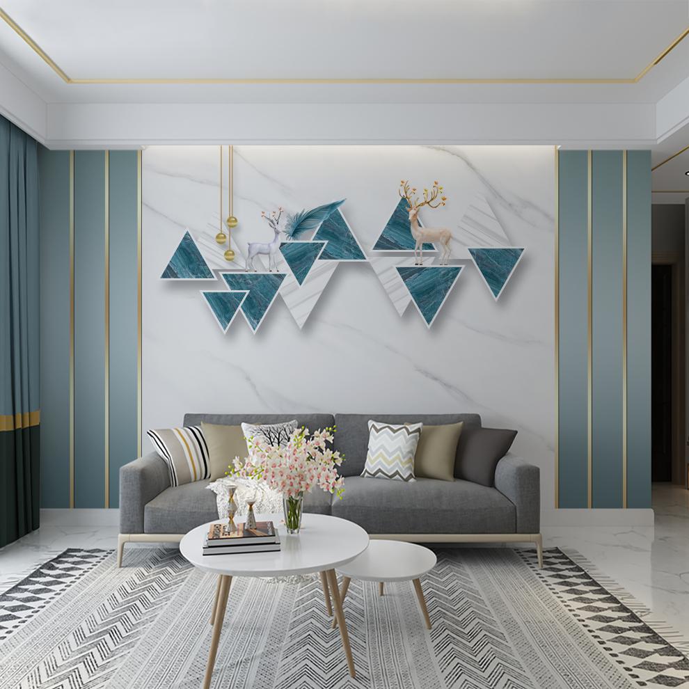 多美莱无缝墙布电视墙背景墙壁纸轻奢客厅影视墙壁画定制壁布a3d珠光