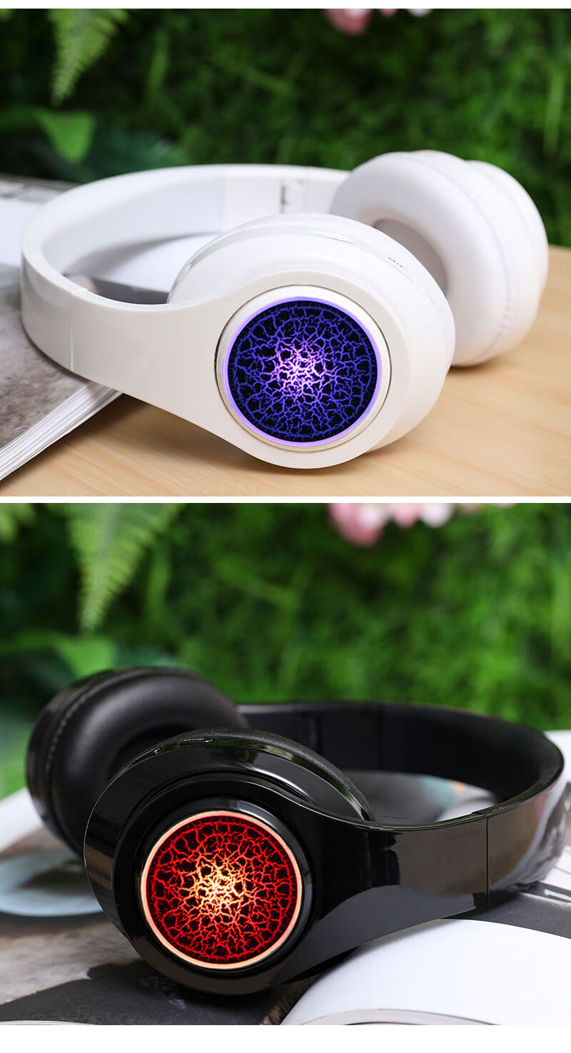 索尼(sony) 发光蓝牙耳机头戴式重低音vi p47【时尚白】 官方标配