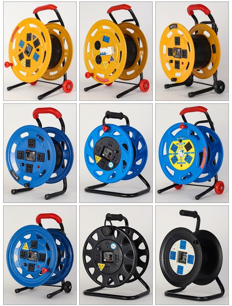 移动线盘空盘拖线轱辘电缆盘线滚子绕线轴卷盘电线收放线穿线器架 d款