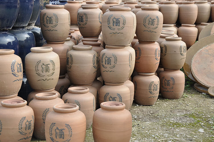 无铅老式白酒坛子土陶瓷发酵酿酒缸窖藏密封泡酒罐带盖储酒壶20斤加厚