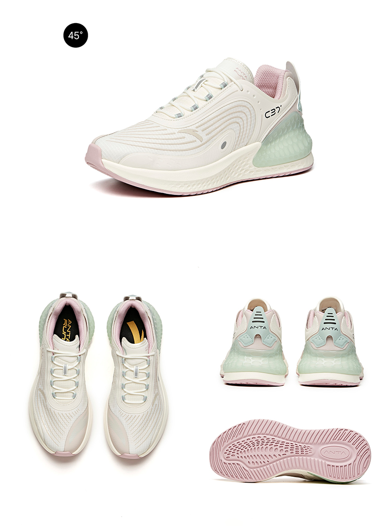 安踏c37 软跑鞋女2021秋季新款休闲鞋软底跑步运动鞋922045537官方