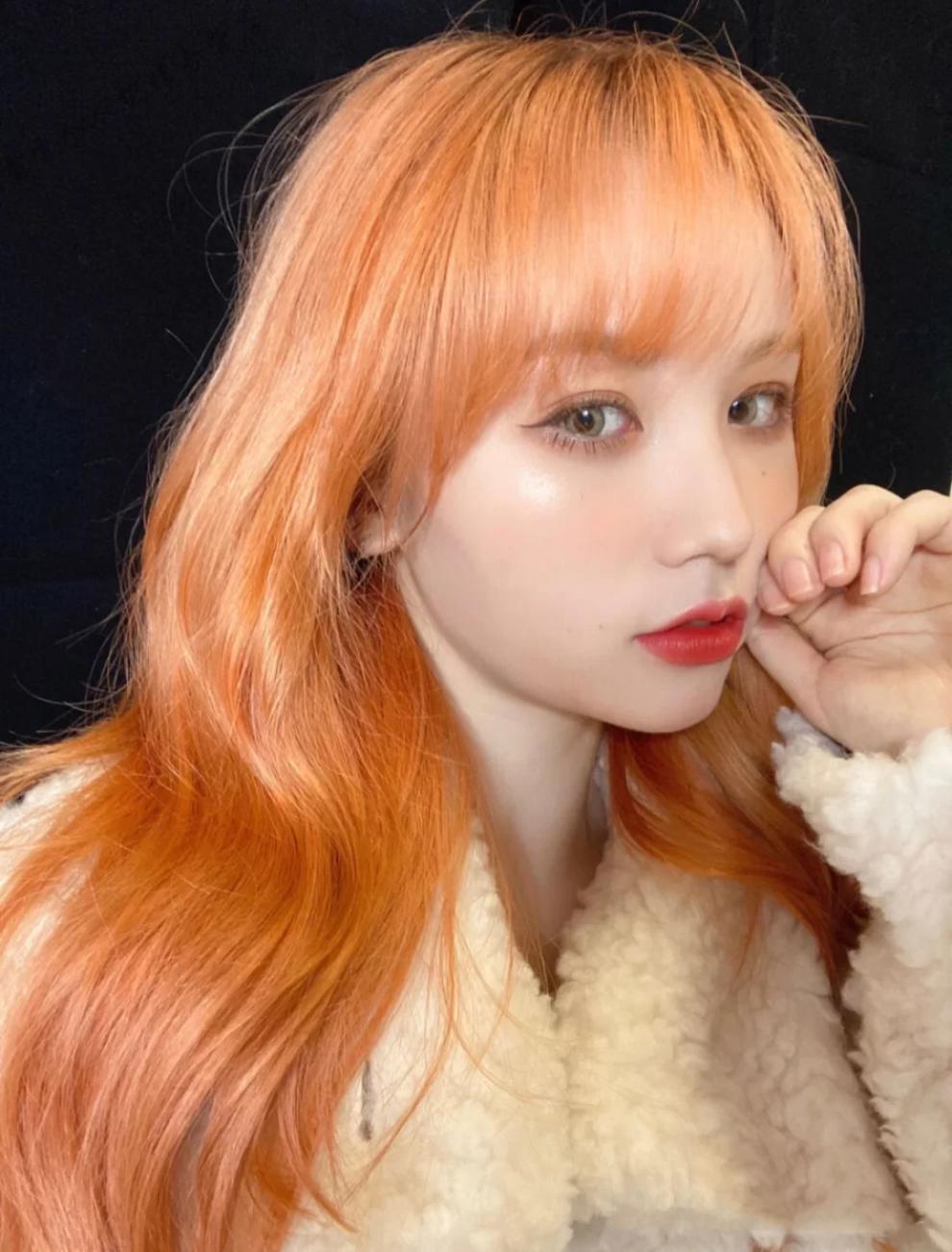 【秋冬橙色系】2021流行染发剂自己染脏橘棕落日橘色男女生染发膏