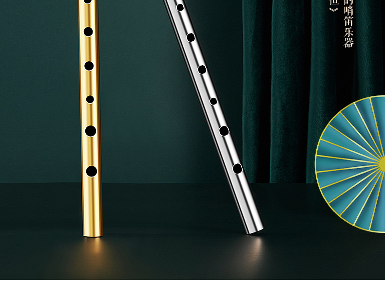 爱尔兰哨笛初学者竖笛锡笛调调笛子演奏高音直笛乐器学生用 高雅银c调