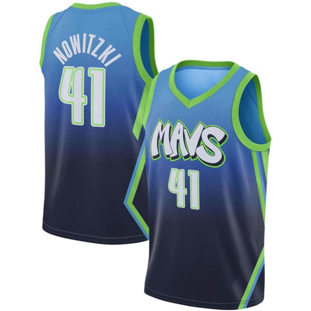 腾讯体育nba旗舰店同款独行侠41号德克诺维茨基球衣小牛nowitzki城市