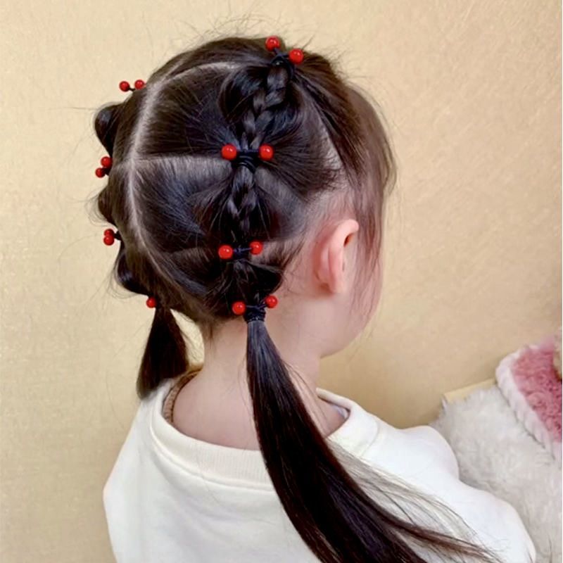 【早纪】儿童发绳红豆发圈不伤发扎辫子头饰头绳小女孩
