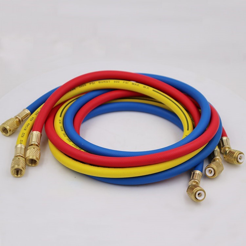 空调抽真空泵连接管空调加氟管高压a空调压力表连接管15米三色双英一