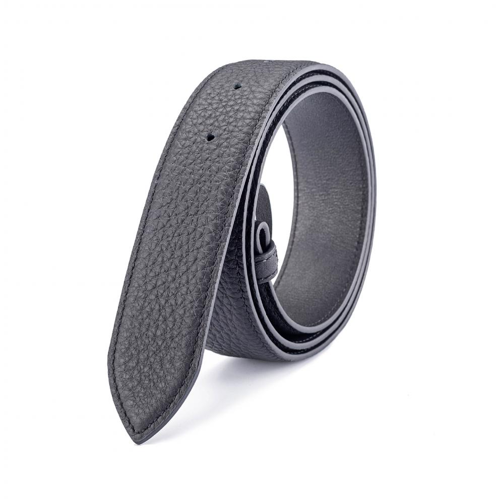 高品质男女士真皮腰带 高端品质 原版自然摔纹双面进口头层牛皮皮带身