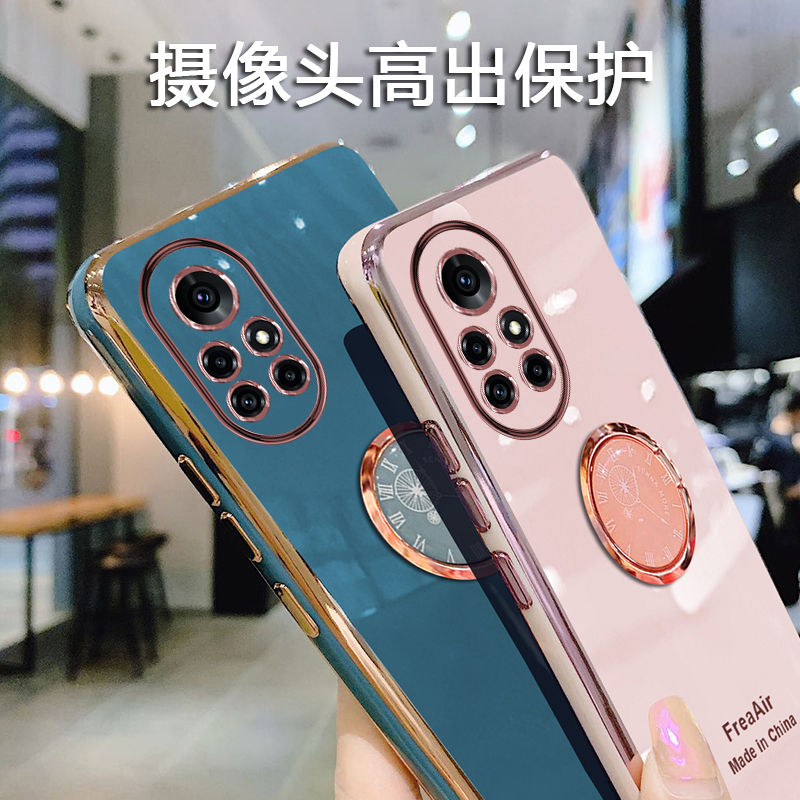 华为nova8手机壳创意时钟指环支架nova8pro全包保护套防摔nova8硅胶软