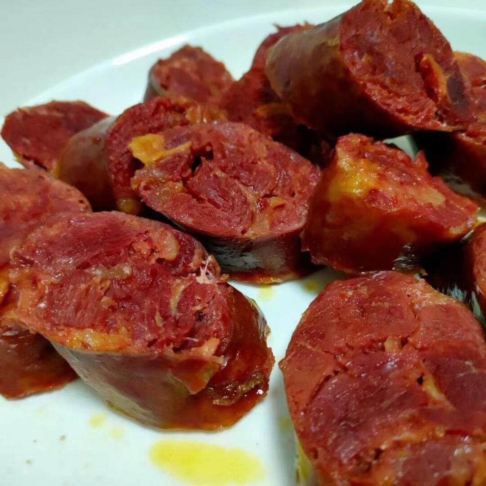 熏马肠熏马肉真空新疆伊犁特产1kg马肠子大块肉马肉肠伊卡孜索谷牧熏