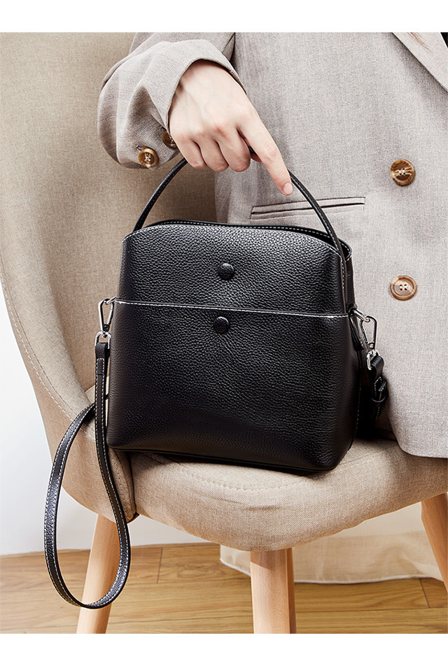 七夕礼物狄梵普轻奢品牌奢侈品包包女包水桶包女新款潮时尚百搭头层