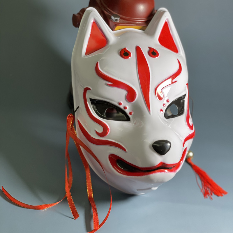 520情人节礼物狗头狐妖动漫日式和风网红表演舞台面具狐狸全脸万圣节