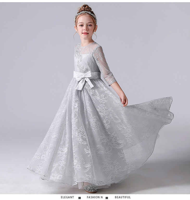 鱼知生 yuzhisheng 儿童晚礼服女大童乐团合唱朗诵演出服声乐表演服