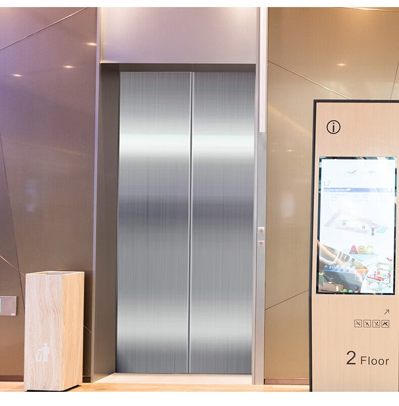电梯贴纸轻奢电梯门贴纸装饰银色轻奢轿厢贴膜内部翻新自粘金属拉丝改
