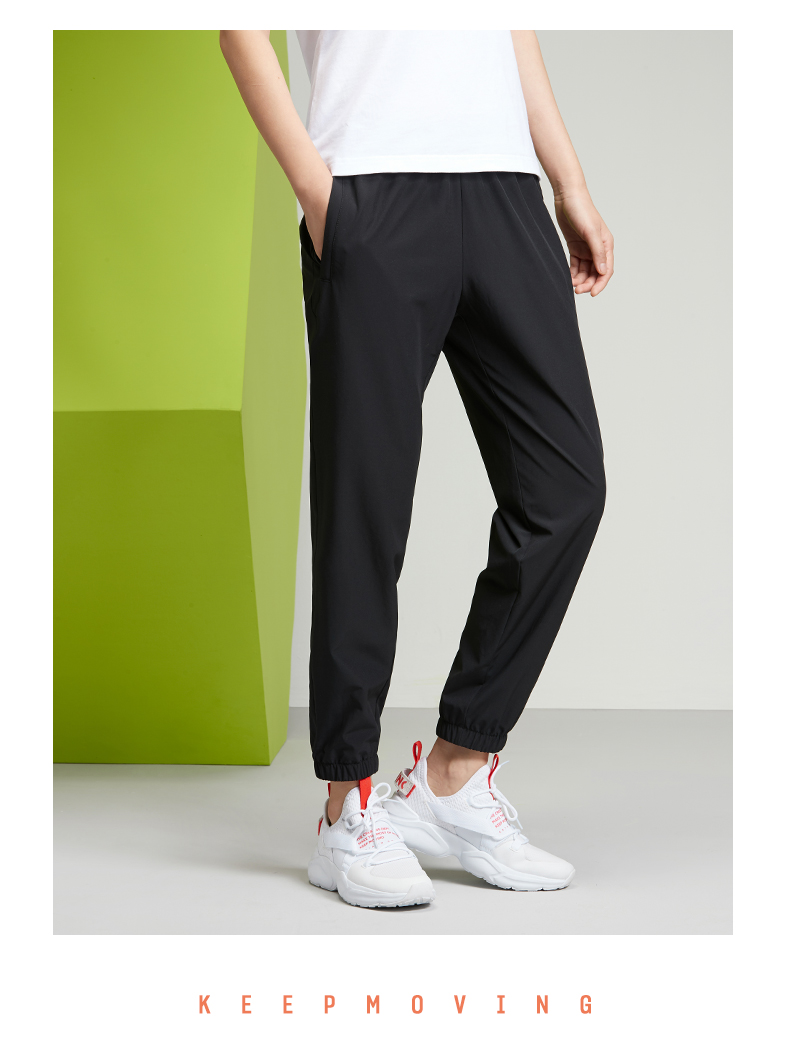 安踏运动裤女子快干冰丝休闲裤夏季新款官方旗舰跑步训练长裤官方旗舰