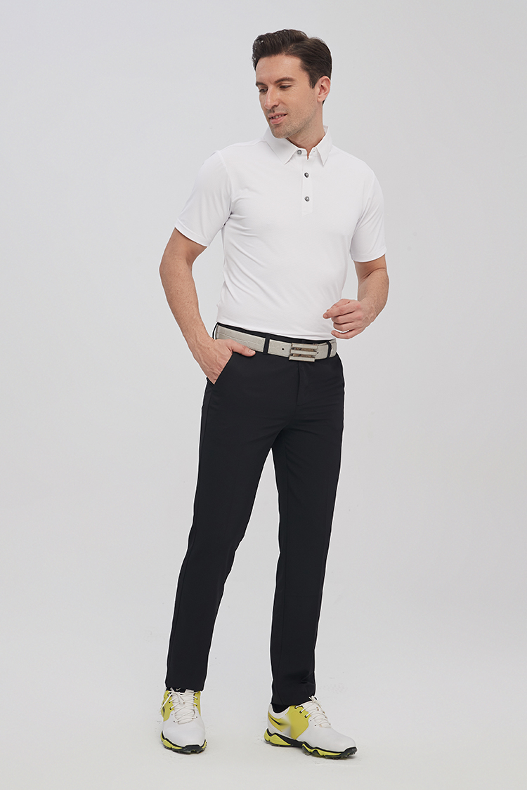 奥西劳德ouxldne品牌高尔夫服装男装短袖t恤时尚百搭运动纯色翻领polo