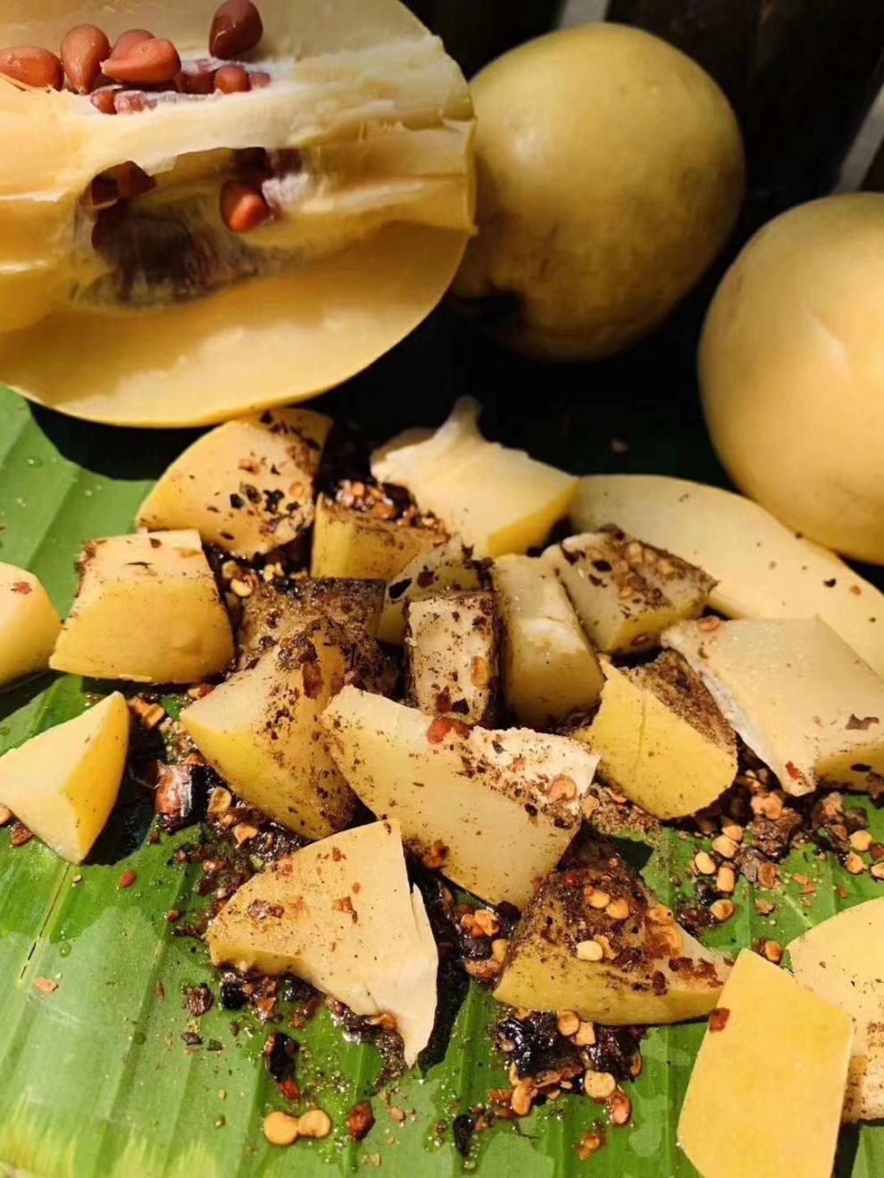 晨臻云南临沧特产腌酸木瓜泡酸木瓜酸味水果孕妇水果农家木瓜 1斤