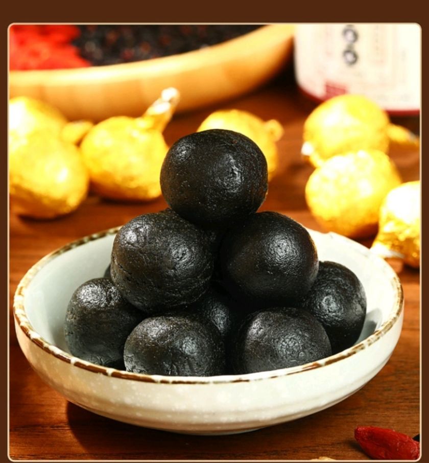 北京同仁堂黄精黑芝麻丸九蒸九晒芝麻丸营养品即食芝麻丸蜂蜜黄精桑葚
