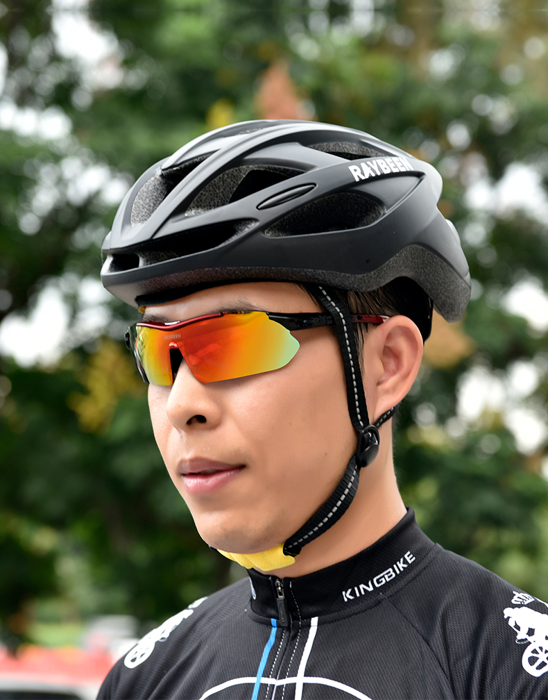 骑行眼镜山地自行车近视偏光男士护目镜女防风马拉松跑步运动风镜黑色