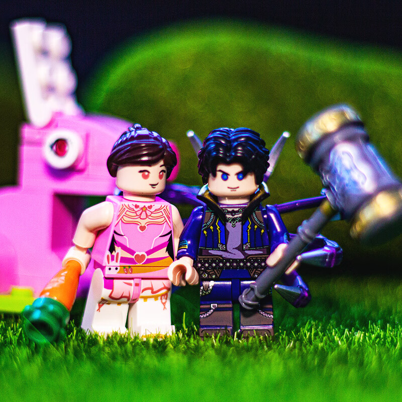 斗罗大陆h5周边 中国积木国潮玩具小舞唐三人仔斗罗大陆唐门刺客伍六