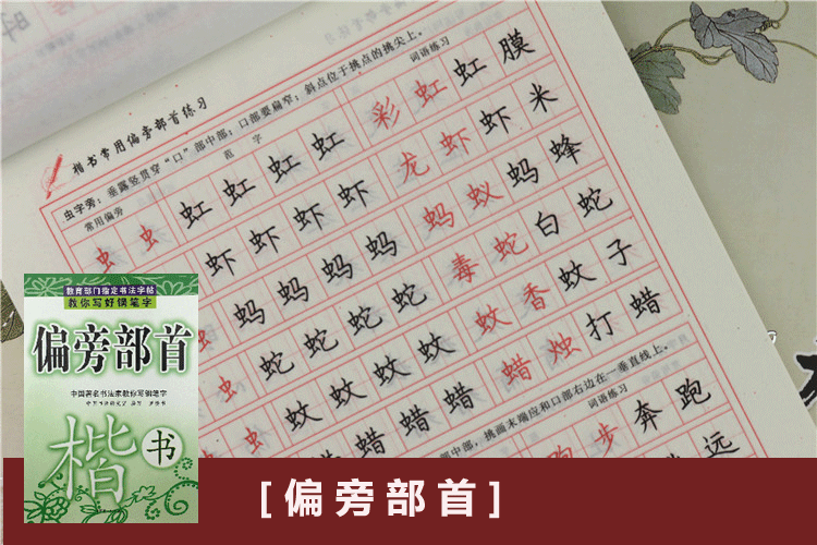 字帖成人楷書中小學生 鋼筆字帖 兒童練字本 描紅本校園時尚短語 古詩