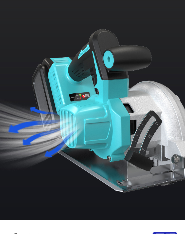 电池手电锯大亿艺通用无刷电圆锯手提锂电锯充电式手电锯多功能切割机