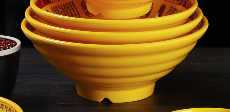 密胺面碗商用汤粉馄钝米线碗特色中国风脸谱麻辣烫大碗面馆碗7寸直径