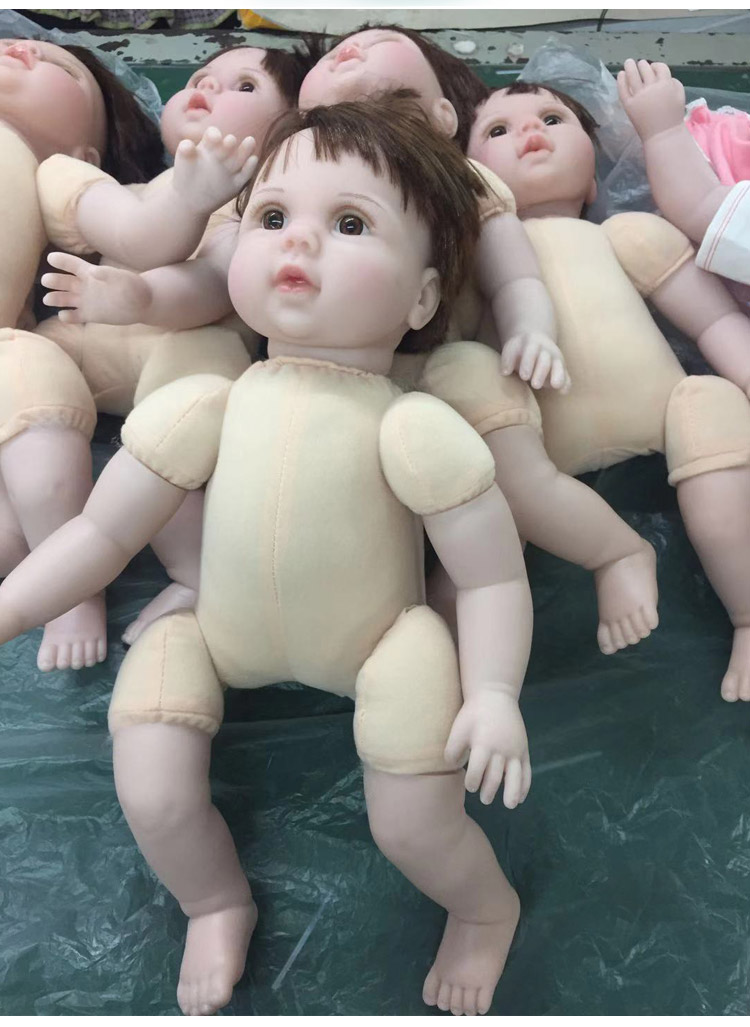 会说话会发声的重生娃娃仿真婴儿玩具女孩软硅胶洋绿色40厘米硅胶棉