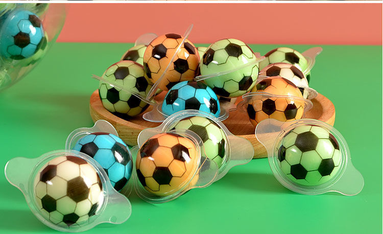 维霆创意足球糖果水果味眼珠地球卡通可爱软糖网红颜值橡皮糖零食