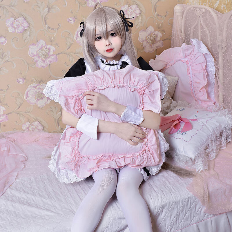 景霸 女仆装穹妹cos服春日野穹妹兔子萝莉cos服缘之空动漫cosplay服装