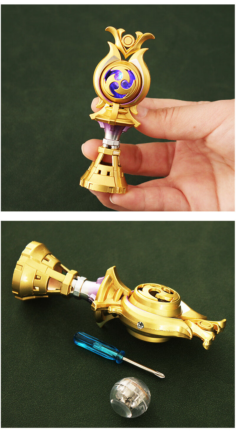 曼影manying原神周边风神之眼温迪神之心雷电将军金属模型摆件9cm雷神