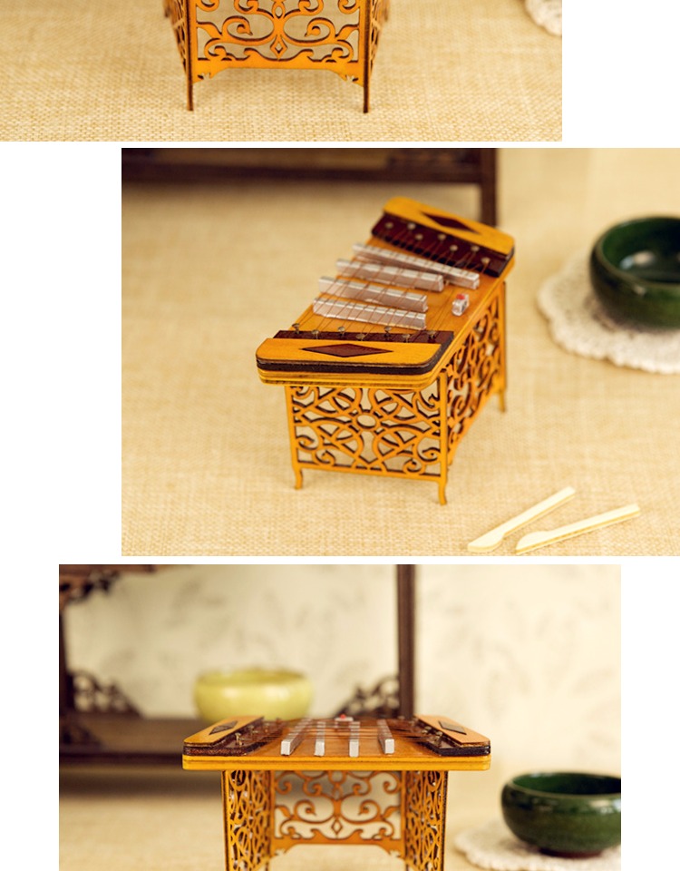 京炫(jingxuan)迷你扬琴模型民乐扬琴模型送男女朋友老师客户中国民族