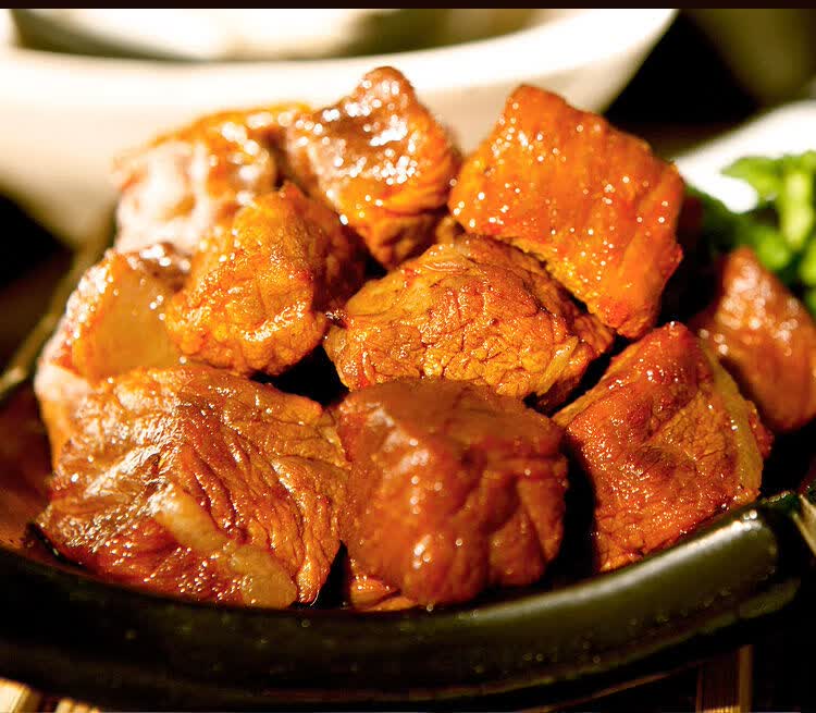 绿盛牛肉粒绿盛百卤坊120g牛肉粒牛肉类熟食卤味牛肉 120g牛肉辣味2包