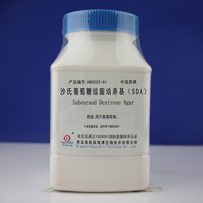 沙氏葡萄糖琼脂培养基(sda)250g杭州微生物m0332 三药2015版药典 m0