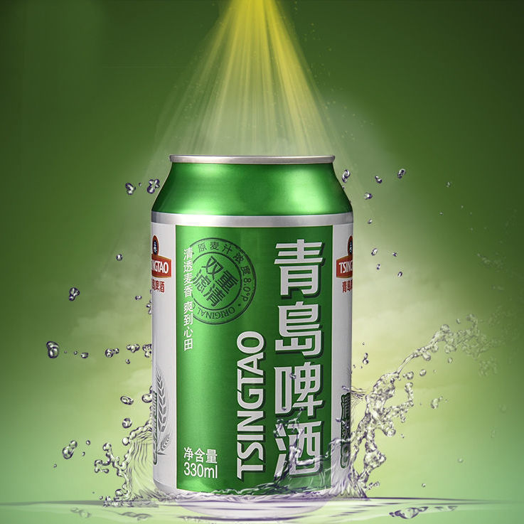 新日期清爽8度整箱330ml12罐装原汁麦香啤酒听装qd12听装件