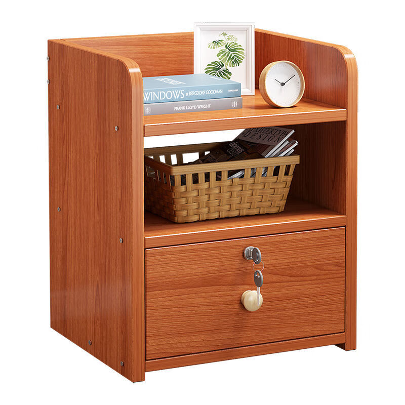 床头柜置物架简约现代收纳柜简易卧室床边小柜子迷你小型储物柜 单抽