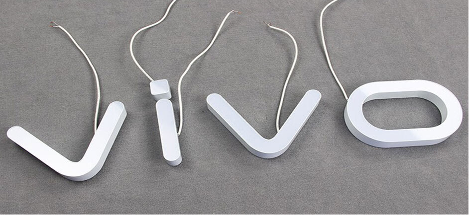 灯箱树脂不锈钢发光字户外门头广告招牌不锈钢背亚克力无边字灯箱定制