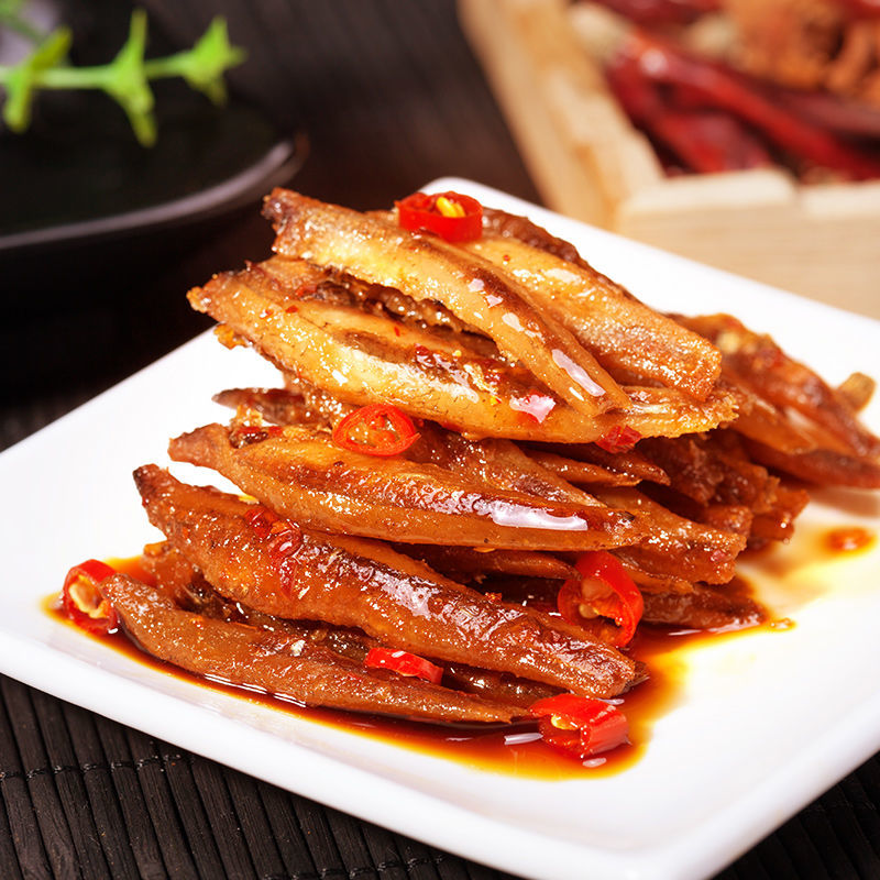 贤哥小鱼仔香辣小鱼干下酒菜辣味追剧小零食耐吃 解速食湖南特产 5包